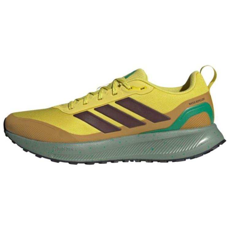Adidas Adidas Runfalcon 5.0 Cushioning Slip Resistant Low top Trail Running Shoes Men's Yellow