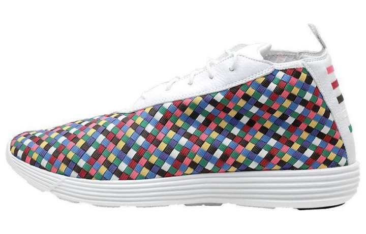 Nike Nike Lunar Chukka Woven Rainbow Abrasion Resistant Lightweight Wear resistant And Lightweight Low top Running Shoes