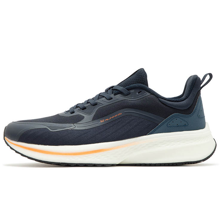 361° Comfortable Round Toe Cushioning Slip Resistant Cushioning Slip Resistant Low top Running Shoes Men's Blue