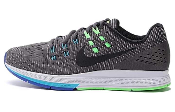 Nike Nike Zoom Structure 19 Cushioning Abrasion Resistant Cushioning, Wear Resistant Low top Running Shoes Men's Black Green