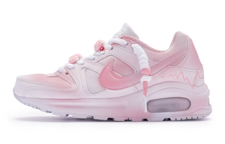 Nike Nike Air Max Command Fabric Low top Running Shoes GS White Pink