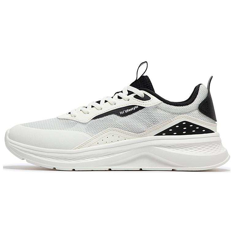 361° Slip Resistant And Breathable Low top Running Shoes Men's White Black