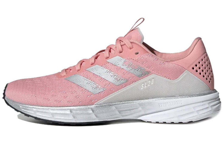 Adidas Adidas Sl20 Minimalist Style Slip Resistant Lightweight Non slip Lightweight Low top Running Shoes Women's Pink Gray