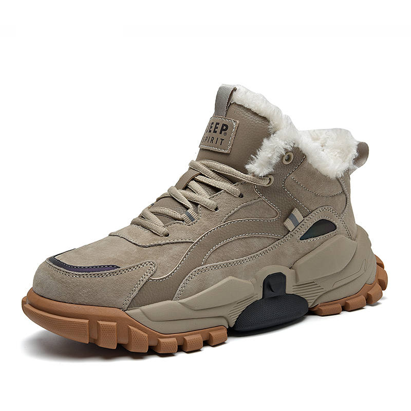 JEEP SPIRIT Black Myth Outdoor Boots Men's Sandstone