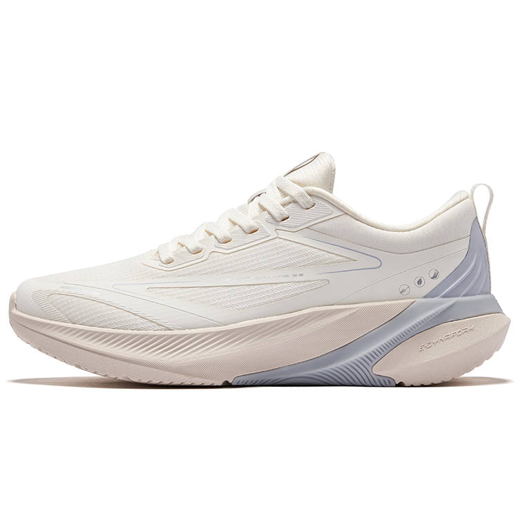 Erke Cushioning Rebound Low top City Commuting Running Shoes Women's Microcrystal White Smoky Purple