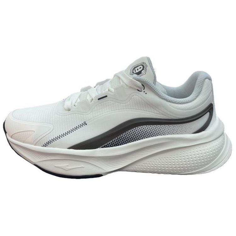 Erke Abrasion Resistant Low top Running Shoes Women's White Black