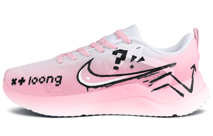 Nike Nike Downshifter 12 Low top Casual Running Shoes Men's White Pink