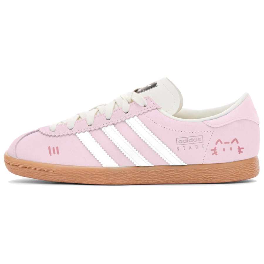 Adidas Originals Stadt Abrasion Resistant Low top German Army Trainers Unisex Pink
