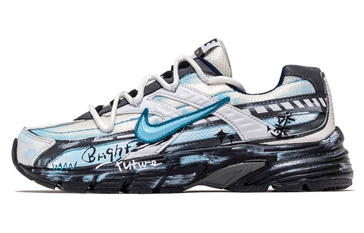 Nike Nike Initiator Leather Height Increasing Height Increasing Low top Running Shoes Men's Blue Black