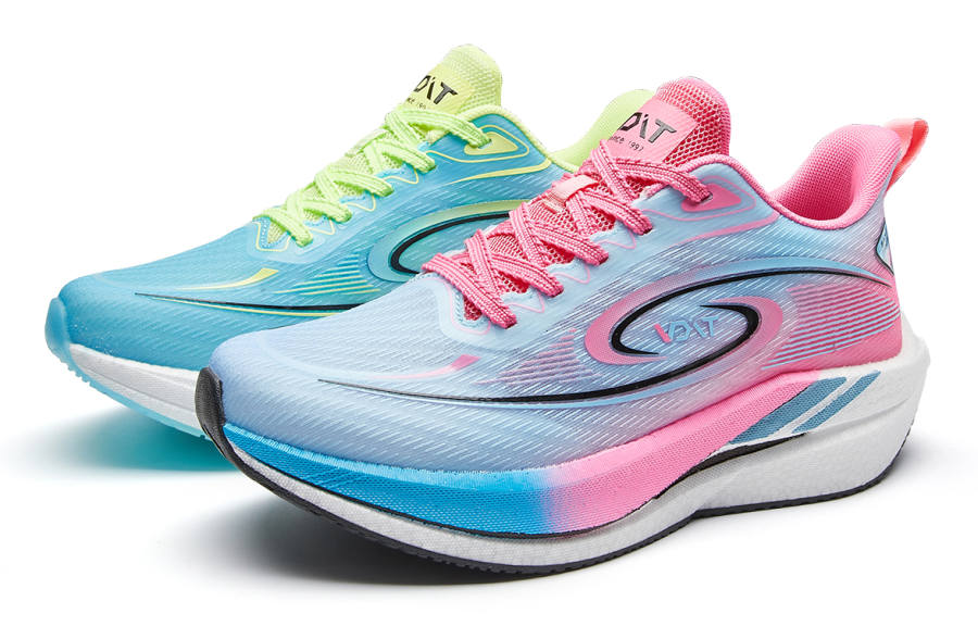 VOIT IFXRN X VOIT Running Shoes Unisex Low Top Right Neon Green/Rose Red & Violet
