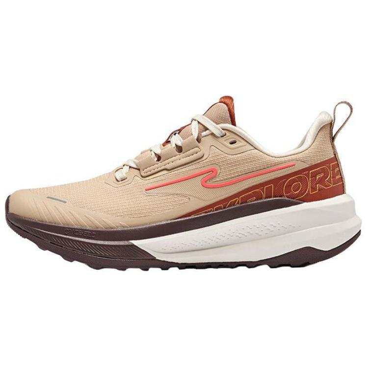 Erke Wild 2.0 Cushioning Slip Resistant Low top Running Shoes Women's Beige Brown