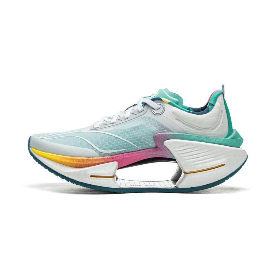 Li-Ning Li Ning Shadow 3 Essential Cushioning Low top Running Shoes Women's Green White
