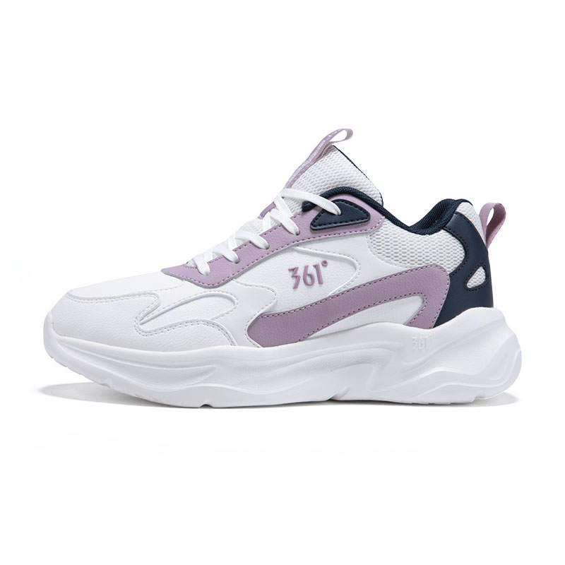 361° Mid top Fleece Lined Athletic Shoes Women's Feather White Ink Blue