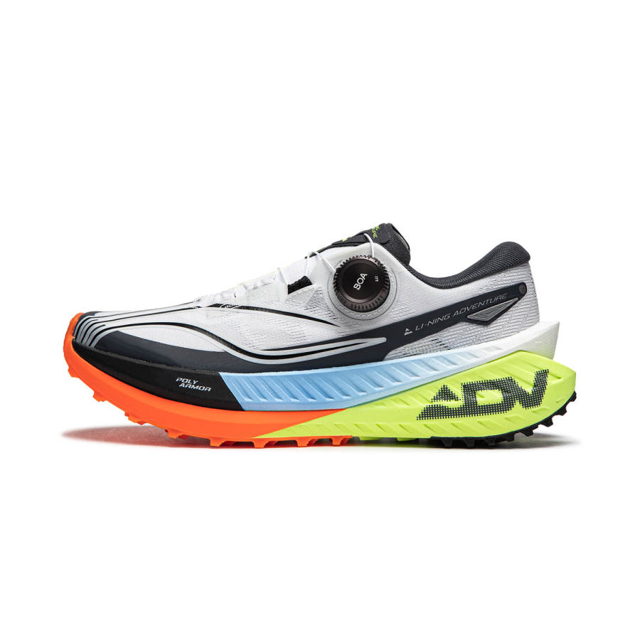 Li-Ning Li Ning Dilu Cushioning Slip Resistant Abrasion Resistant Low top Running Shoes Women's Black White