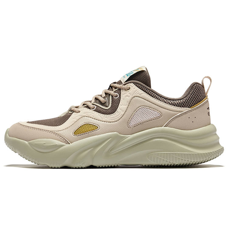 Erke Enjoy Movement 2 Slip Resistant Abrasion Resistant Low top Casual Shoes Men's Beige Brown
