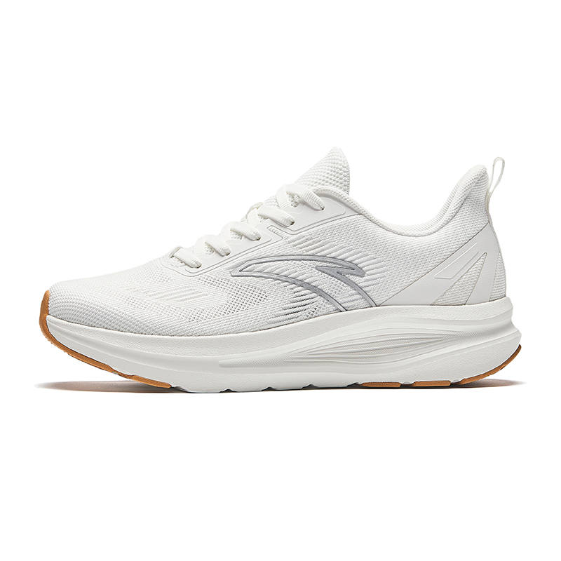 Anta Running Collection Slip Resistant Abrasion Resistant Low top Running Shoes Women's White Silver