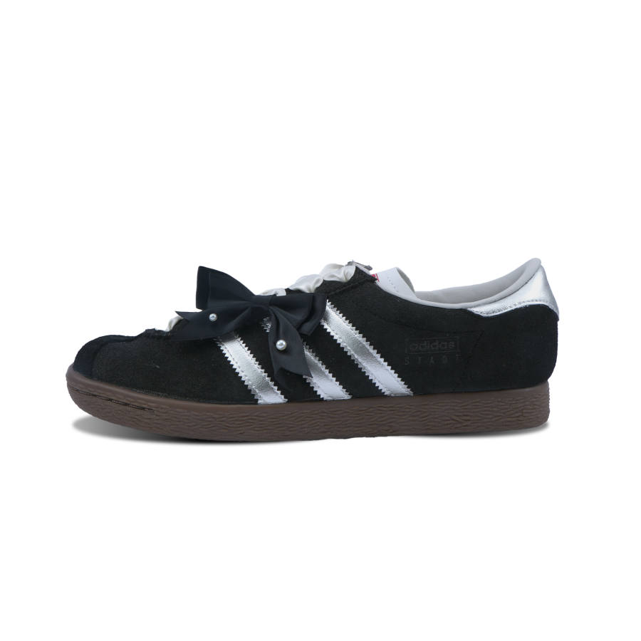 Adidas Originals Stadt German Army Trainers Unisex Low Top Black Silver