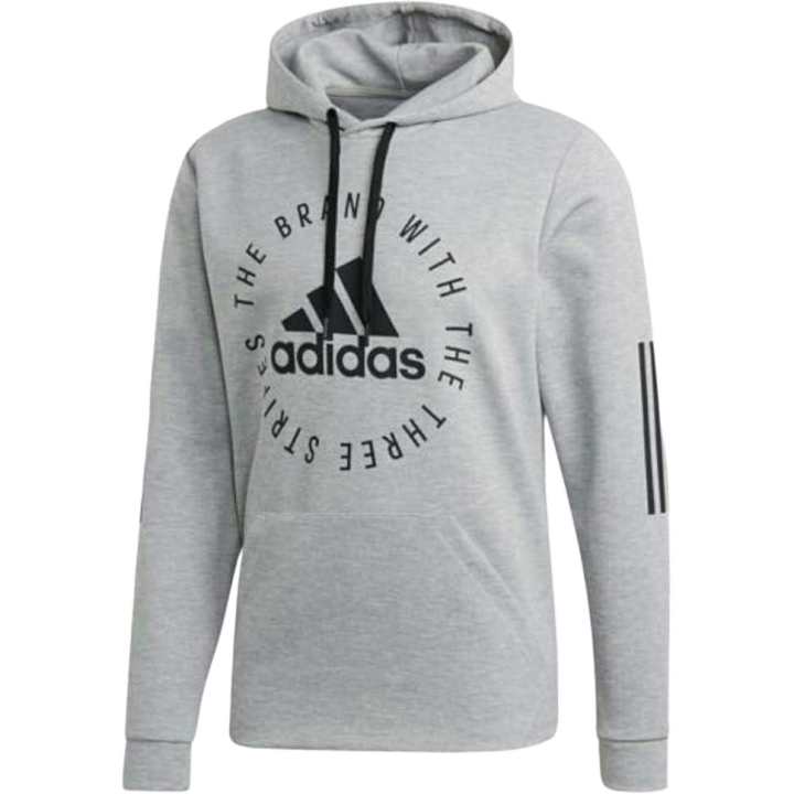 Adidas Adidas Sweatshirts Men's Gray Hooded Moderate