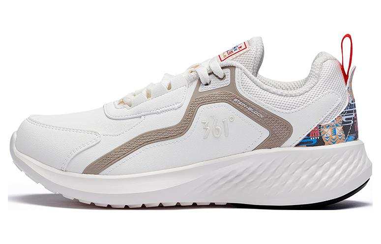 361° Comfortable Slip Resistant, Abrasion Resistant, Breathable Low top Running Shoes Women's White Gold