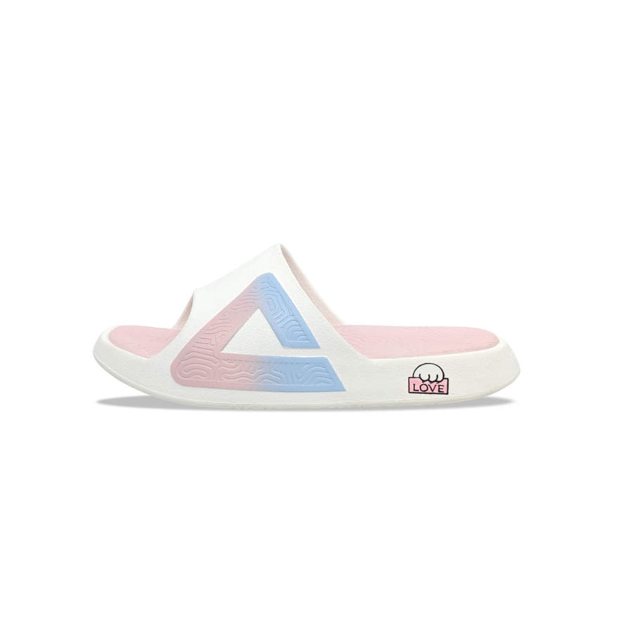 PEAK Quiet Slip Resistant Abrasion Resistant Slide Slippers Unisex Ivory