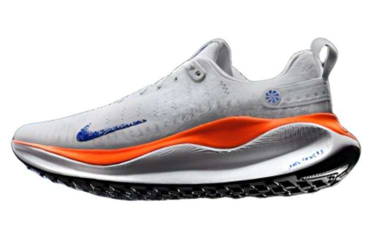 Nike Nike InfinityRN Cushioning Slip Resistant Abrasion Resistant Breathable Low top Running Shoes Men's White Orange