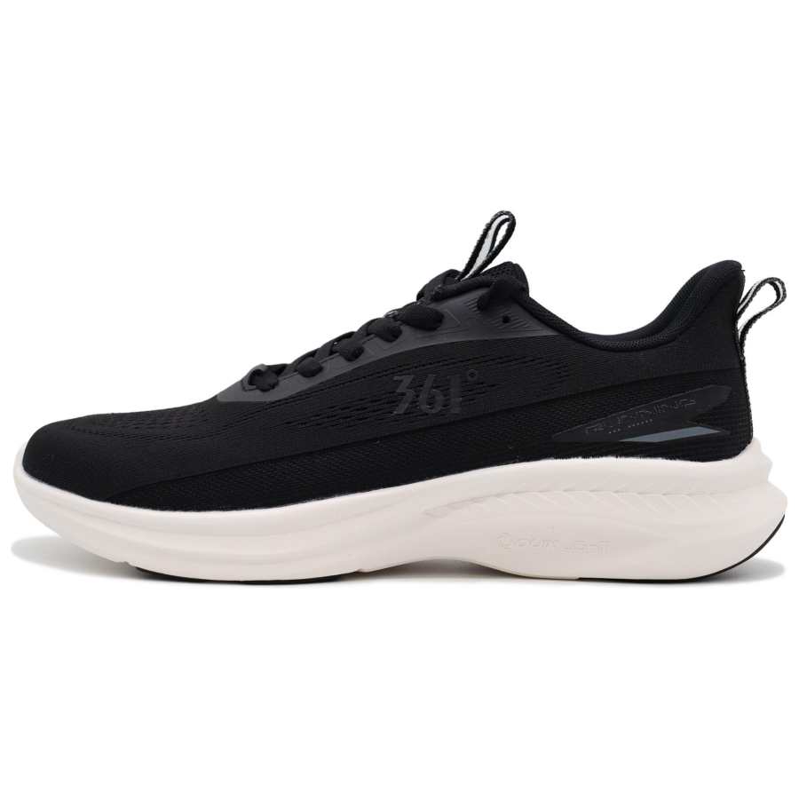 361° Speed Abrasion Resistant Breathable Low top Running Shoes Men's Black White