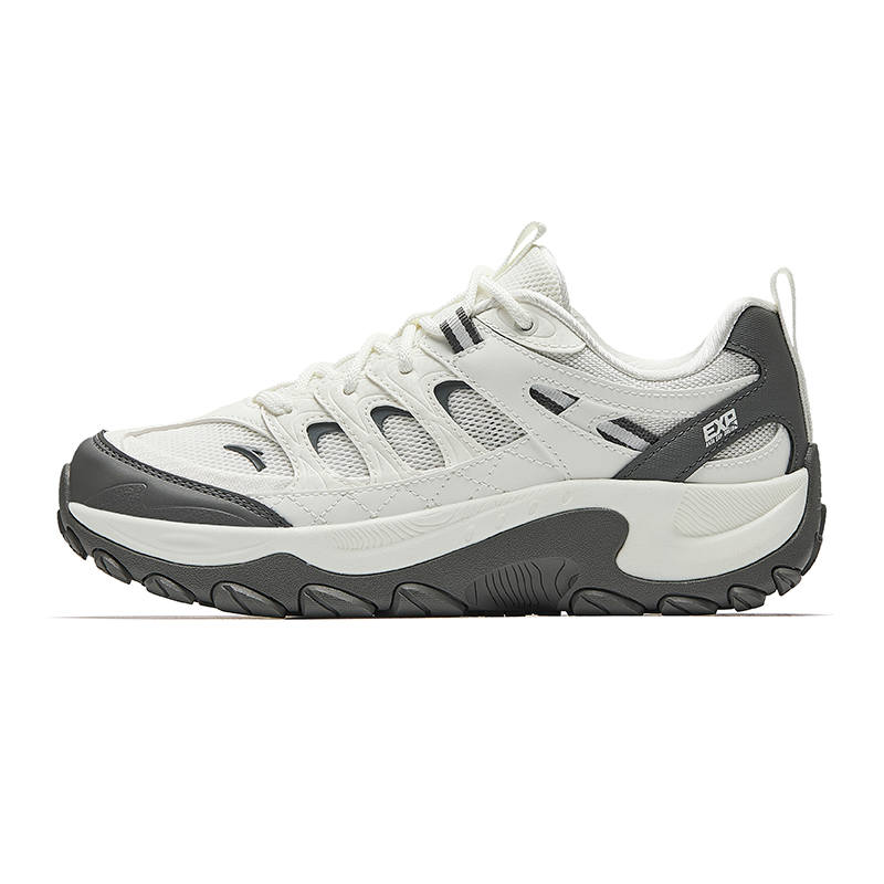 Anta Cushioning Breathable Low top Casual Running Shoes Women's Ivory White Volcanic Ash