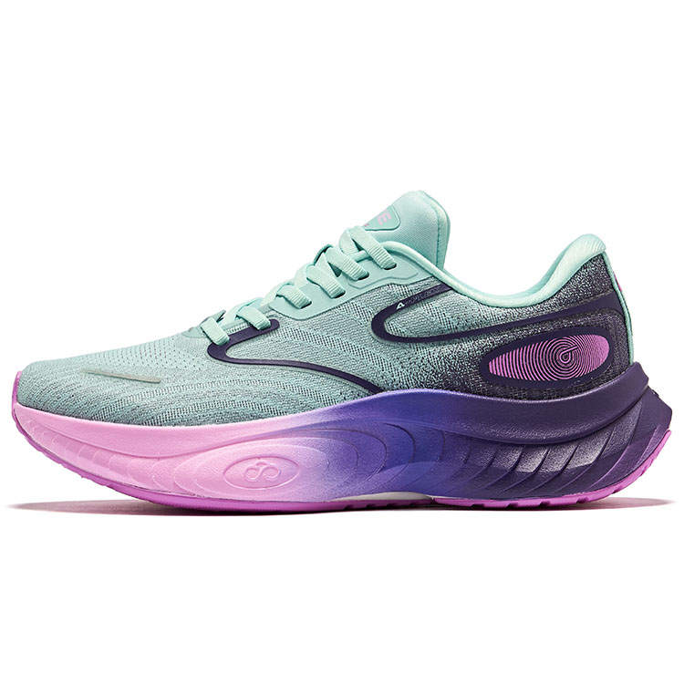 Erke Cushioning Low top Running Shoes Women's Azure Nighttime Purple