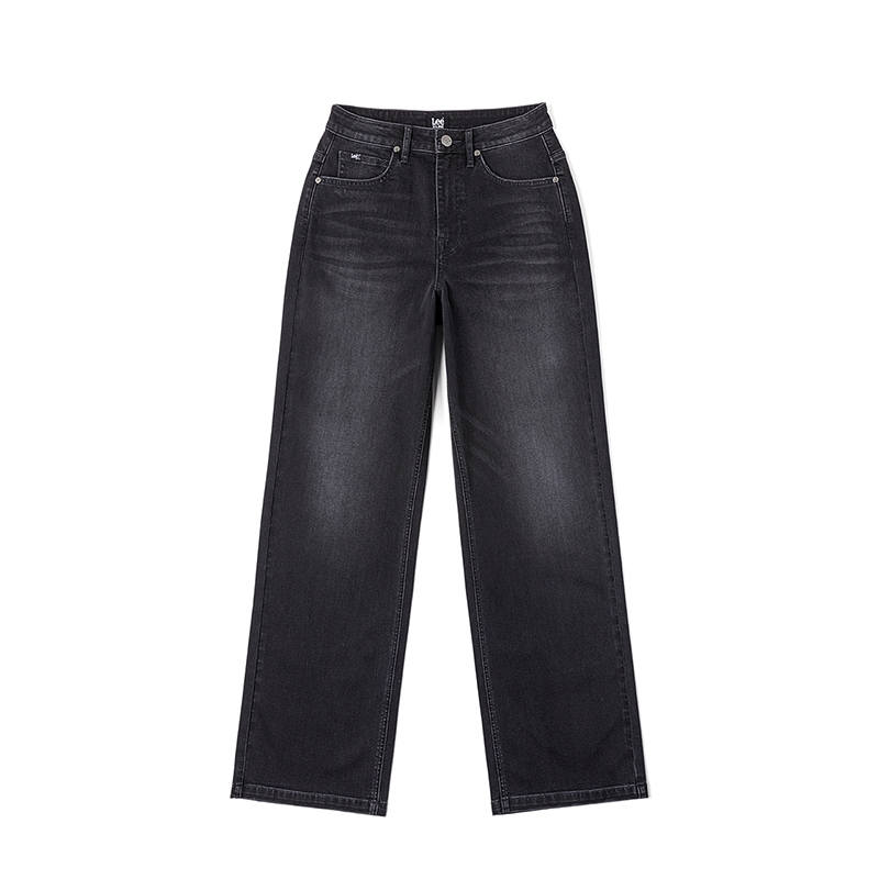 Lee Jeans Women's Black Gray Color Thin Straight Fit Pants