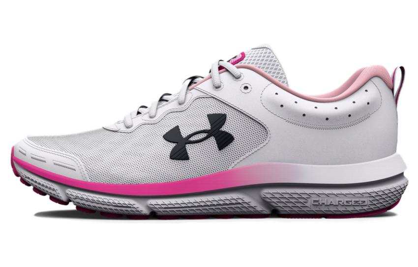 Under Armour Charged Assert 10 Low top Casual Running Shoes Women's White Pink