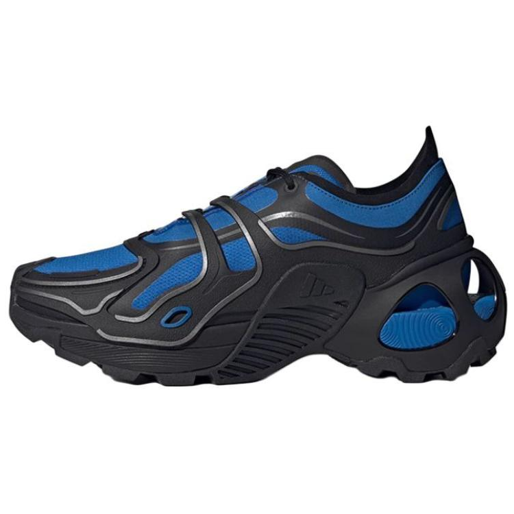 Adidas Adidas Edge Runner Soft And Comfortable Slip Resistant Abrasion Resistant Low top Casual Shoes Unisex Black Blue