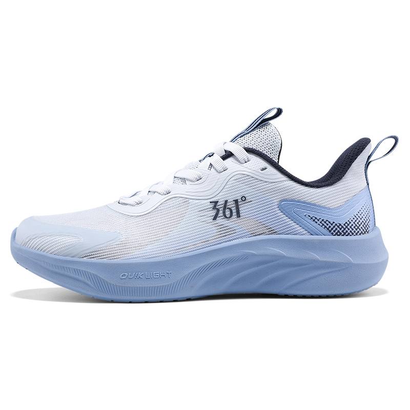 361° Low top Casual Sprint Running Shoes Men's Gray Blue