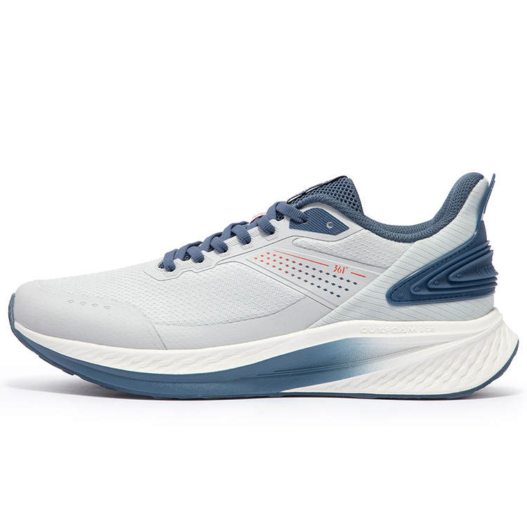 361° Sharp Brilliance Collection Slip Resistant Abrasion Resistant Low top Running Shoes Men's Gray Blue