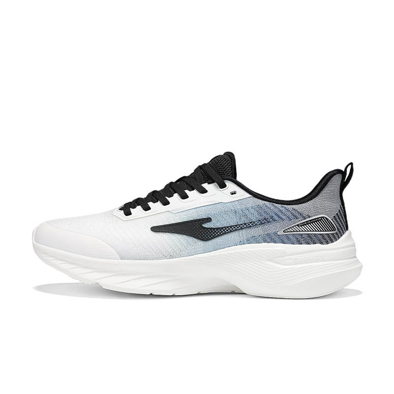 Erke Cushioning Breathable Lightweight Low top Casual Running Shoes Men's Microcrystal White Summer Cicada Blue