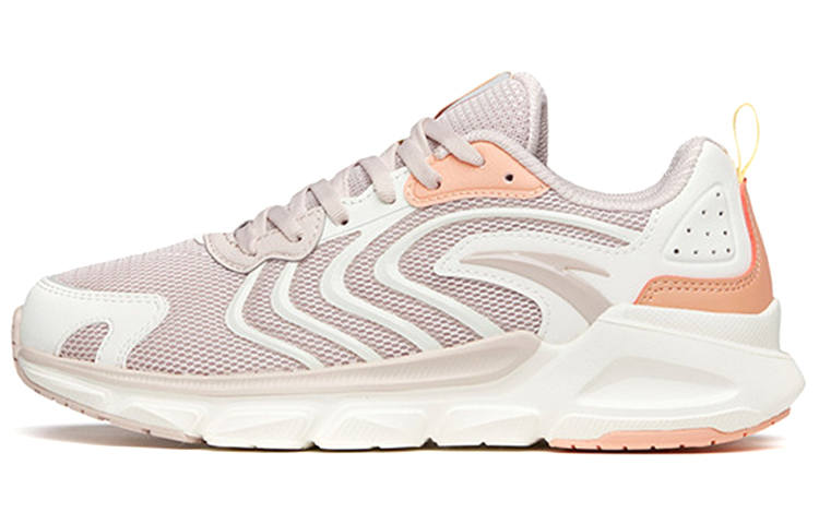 Anta Running Collection Breathable And Lightweight Low top Running Shoes Women's Gray White Pink