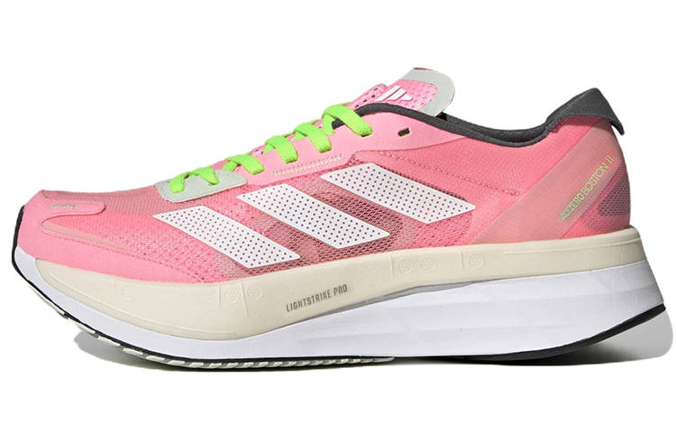 Adidas Adidas Adizero Boston 11 Mesh Cushioning Breathable Abrasion Resistant Slip Resistant