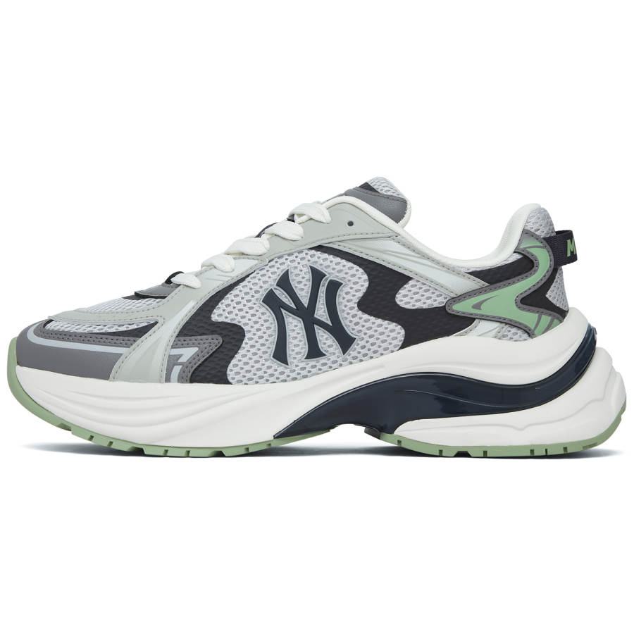 MLB Curve Runner Textile, Synthetic Leather Low top Running Shoes Unisex Mambo Green