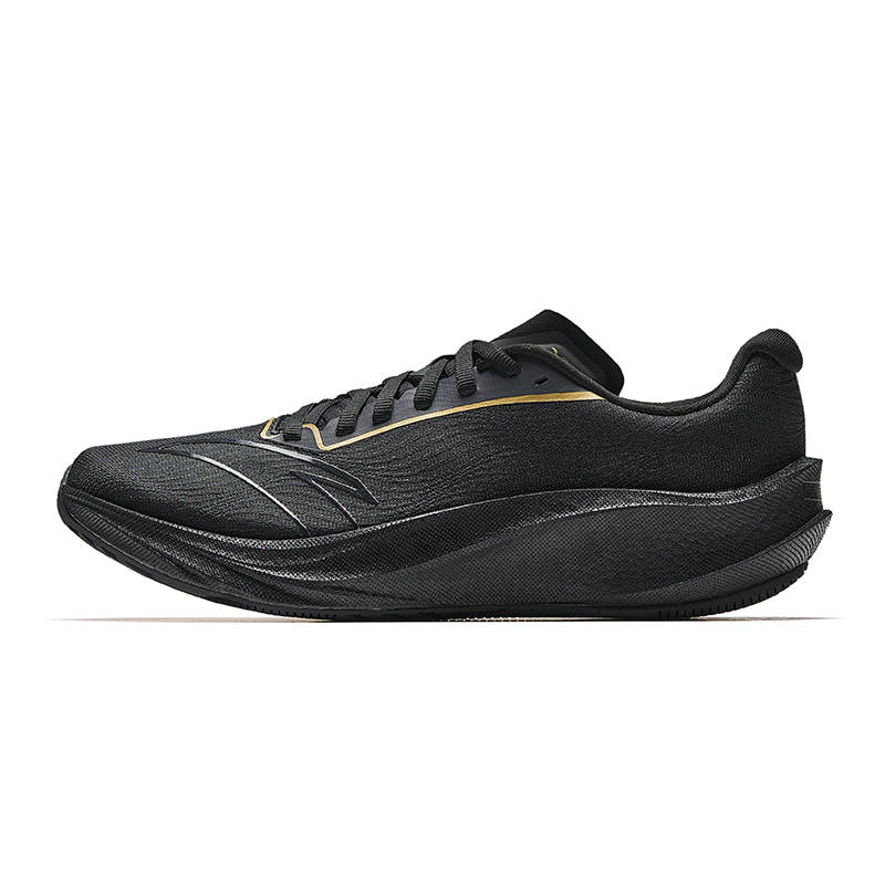 Anta Cushioning Slip Resistant Breathable Rebound Low top Nitrogen Technology Casual Training Running Shoes Men's Black