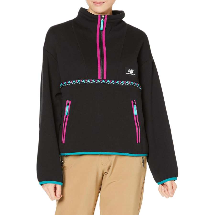 New Balance New Balance Sweatshirts Women's Black Stand Collar Moderate