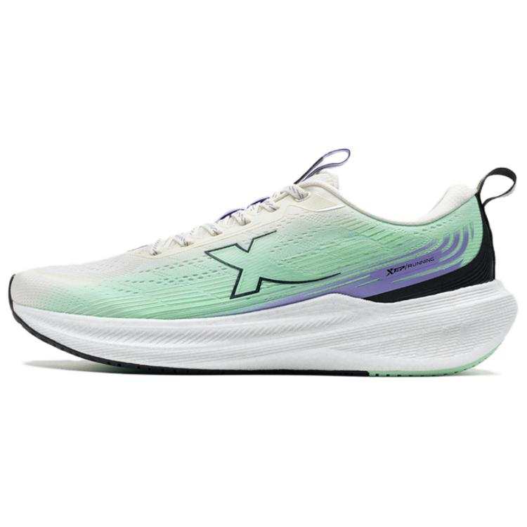 XTEP Yingqing 2.0 Cushioning, Wear Resistant Low top Running Shoes Men's White Green