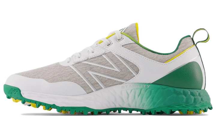 New Balance New Balance NB Fresh Foam Golf Shoes Men's Low Top White/Green/Yellow