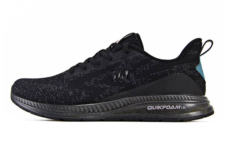 361° QU!KFOAM Cushioning Slip Resistant Low top Running Shoes Women's Black Pink