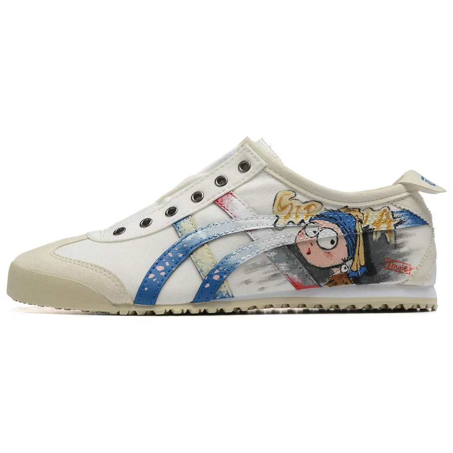 Onitsuka Tiger Mexico 66 Casual Shoes Unisex Low Top White Blue Red