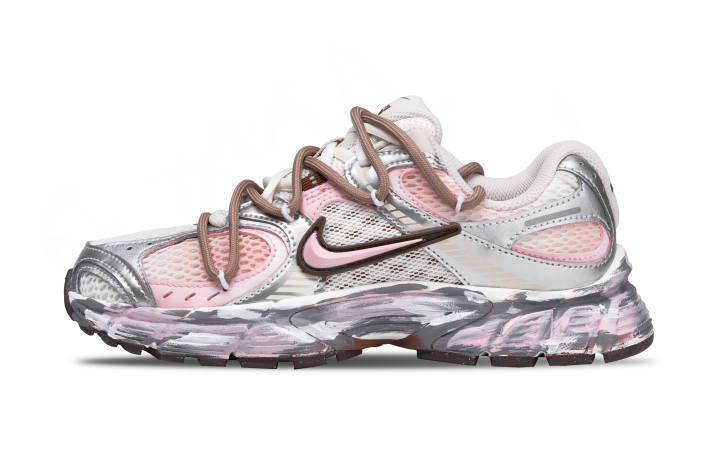 Nike Nike V5 RNR Mesh, Textile Low top Running Shoes Women's Pink Silver
