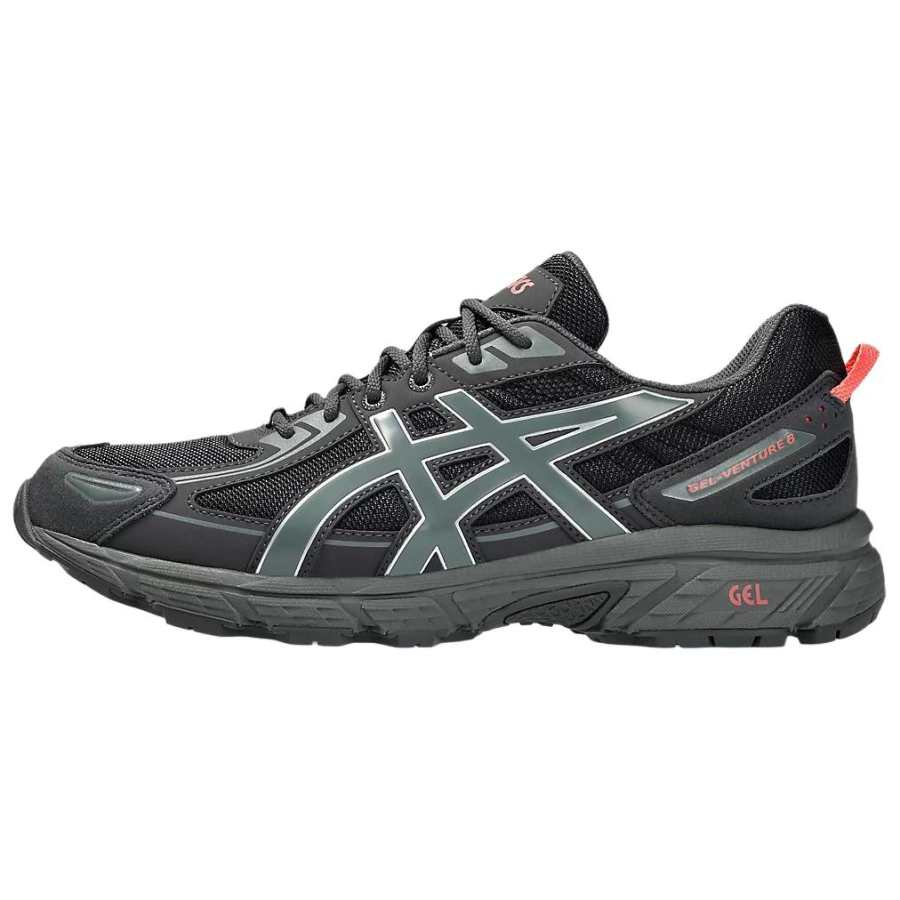 ASICS Gel Venture 6 Fabric Cushioning Low top Gel Cushioning Gel Trail Running Casual Running Shoes Unisex Black Green