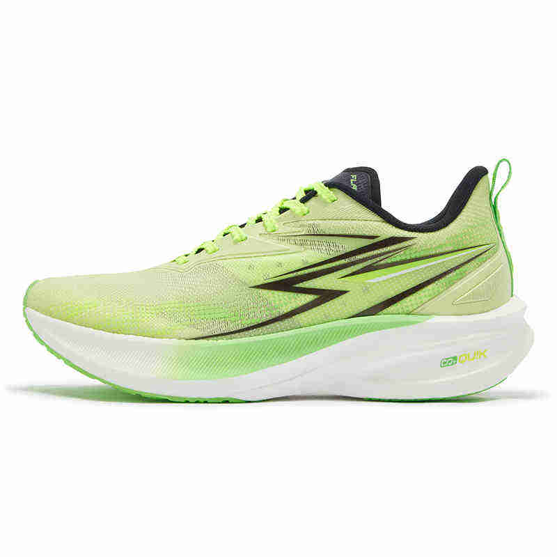 361° Cushioning Slip Resistant Breathable Low top Casual Running Shoes Unisex Green Yellow