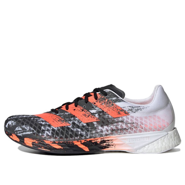 Adidas Adidas Adizero Pro Breathable Low top Running Shoes Men's White Black Orange
