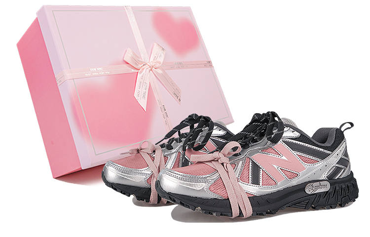 New Balance New Balance NB 410 Slip Resistant, Abrasion Resistant, Breathable Low top Running Shoes Unisex Pink Silver