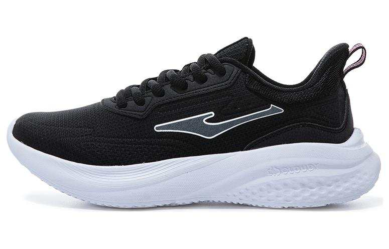 Erke Cushioning Breathable Low top Running Shoes Women's Black Purple