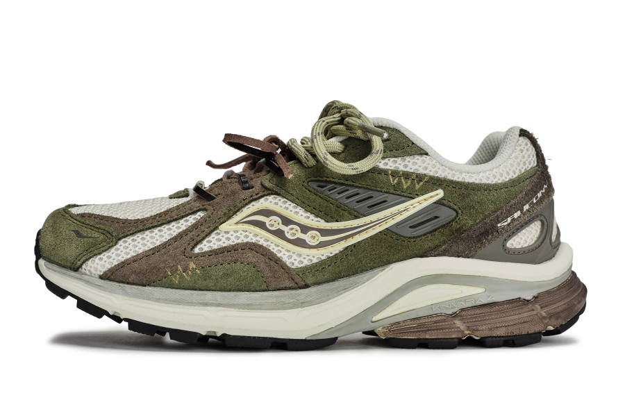 Saucony Kinvara Essence 4 Low top Running Shoes Unisex White Green Brown